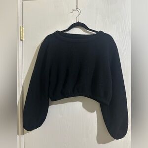 Buffbunny loop yarn set cropped sweater and joggers